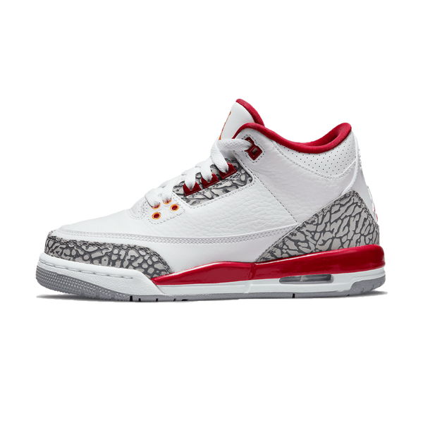 Air Jordan 3 Retro GS 'Cardinal Red' - Streetwear Fashion - thesclo.com