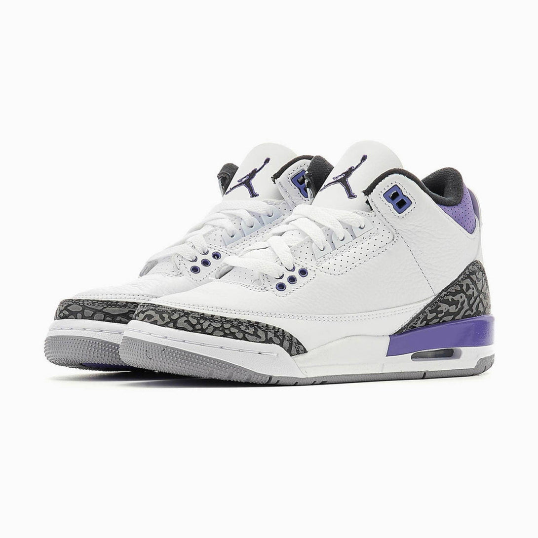 Air Jordan 3 Retro GS 'Dark Iris' - Streetwear Fashion - thesclo.com