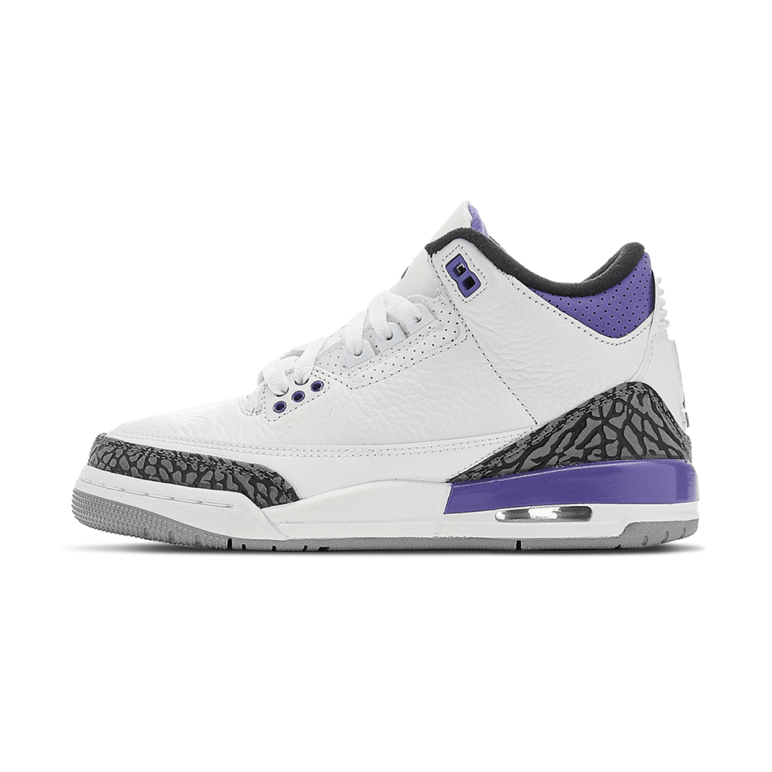 Air Jordan 3 Retro GS 'Dark Iris' - Streetwear Fashion - thesclo.com