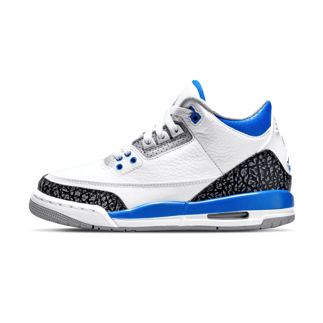 Air Jordan 3 Retro GS 'Racer Blue' - Streetwear Fashion - thesclo.com