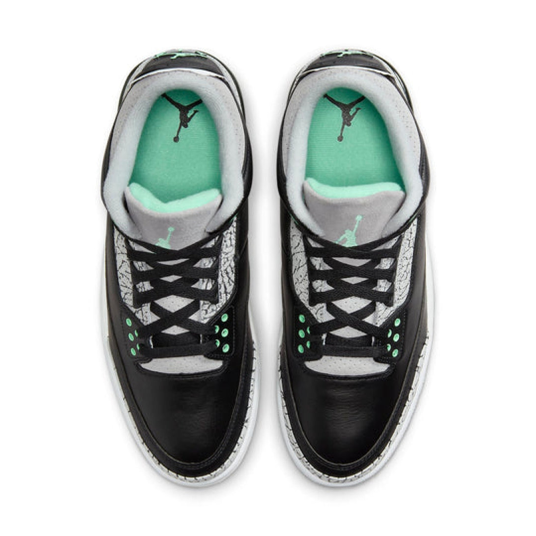 Air Jordan 3 Retro 'Green Glow' - Streetwear Fashion - thesclo.com