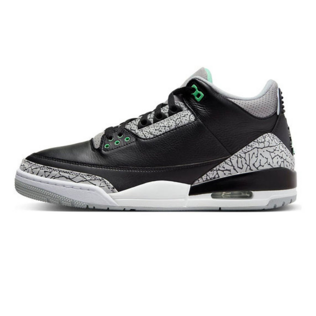 Air Jordan 3 Retro 'Green Glow' - Streetwear Fashion - thesclo.com