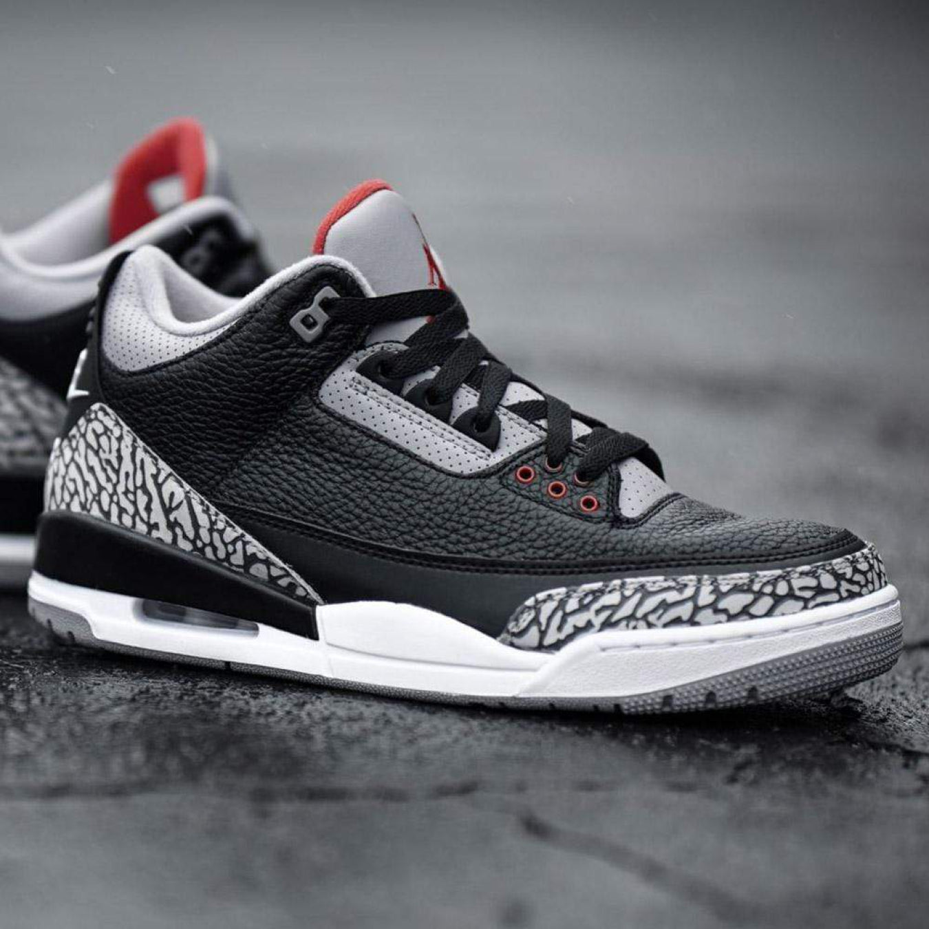 Air Jordan 3 Retro OG 'Black Cement' - Streetwear Fashion - thesclo.com