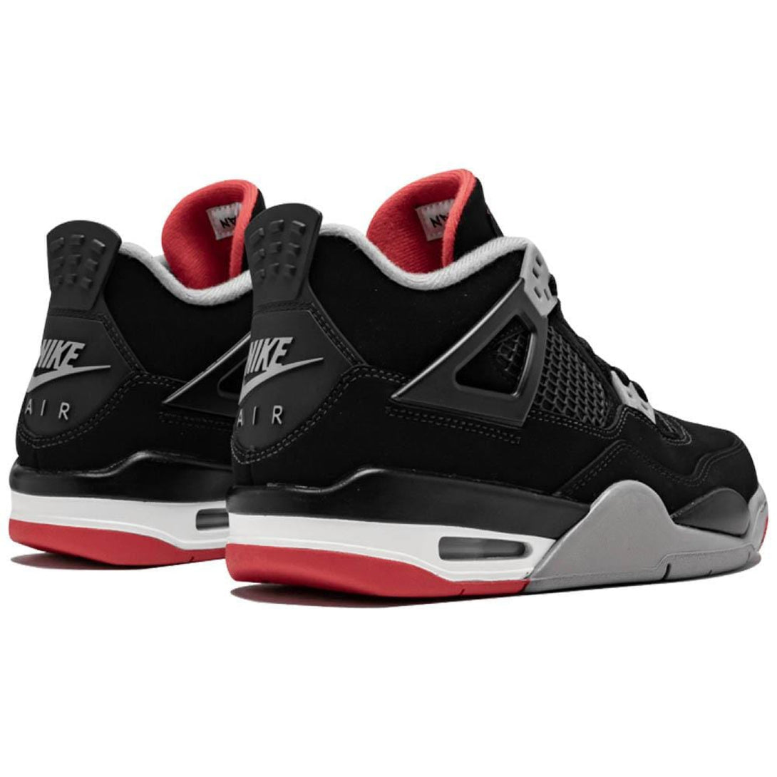 Air Jordan 4 Bred (GS) - Streetwear Fashion - thesclo.com