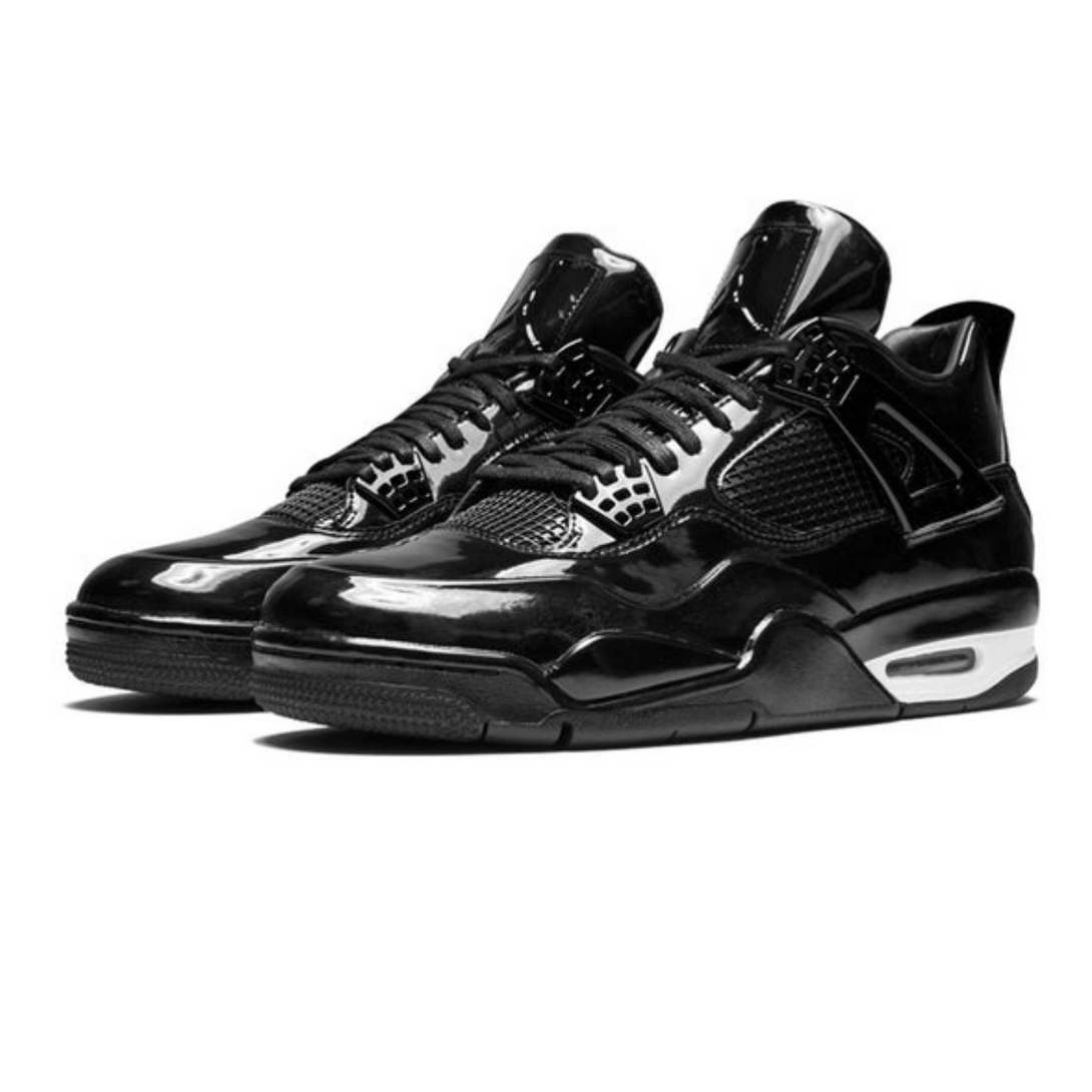 Air Jordan 4 Retro 11Lab4 'Black Patent Leather' - Streetwear Fashion - thesclo.com