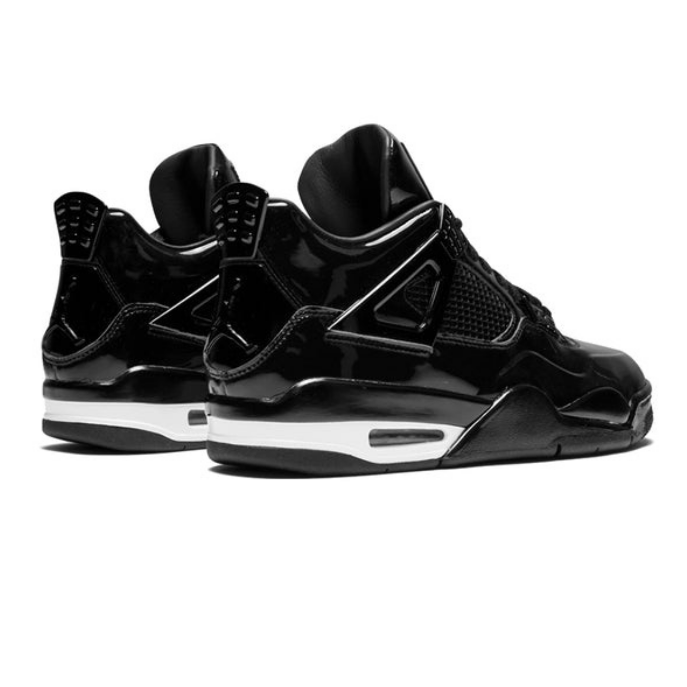 Air Jordan 4 Retro 11Lab4 'Black Patent Leather' - Streetwear Fashion - thesclo.com