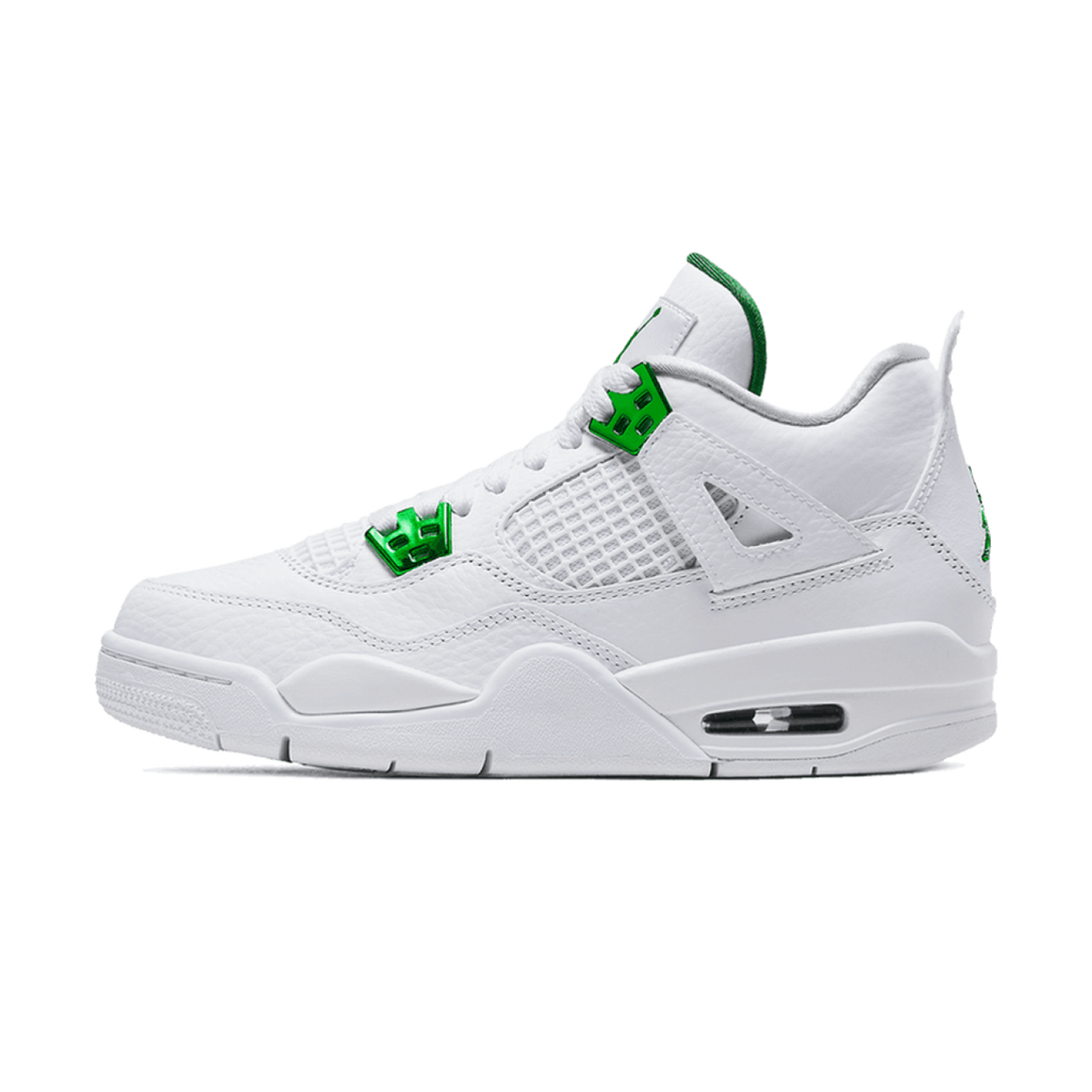 Air Jordan 4 Retro GS 'Green Metallic' - Streetwear Fashion - thesclo.com