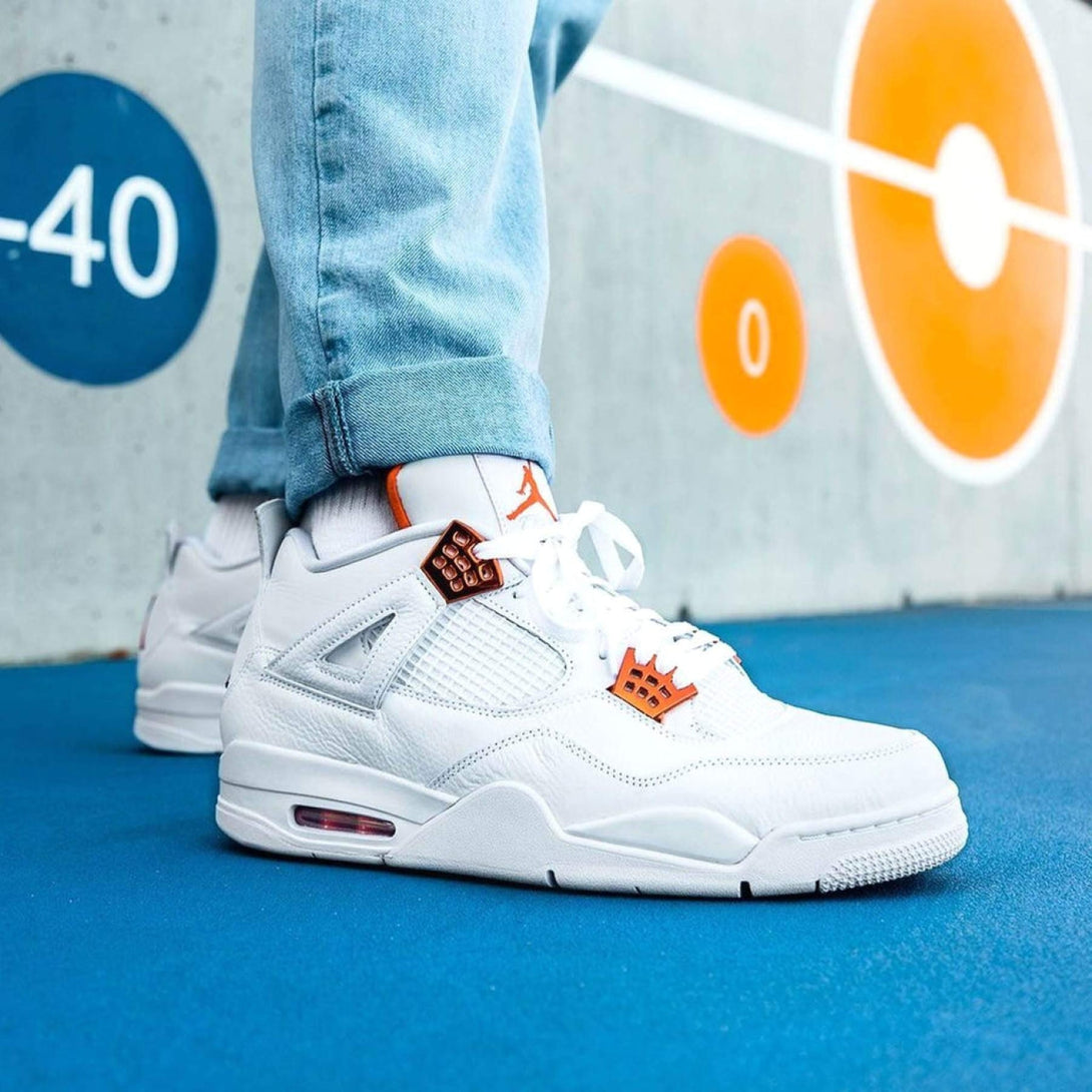 Air Jordan 4 Retro 'Orange Metallic' - Streetwear Fashion - thesclo.com