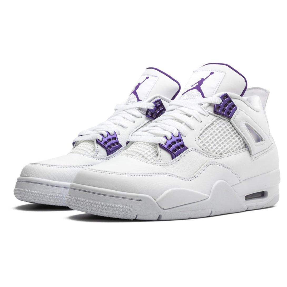 Air Jordan 4 Retro 'Purple Metallic' - Streetwear Fashion - thesclo.com