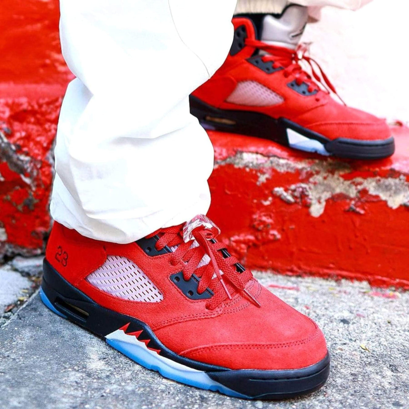 Air Jordan 5 Retro ‘Raging Bull’ 2021 - Streetwear Fashion - thesclo.com