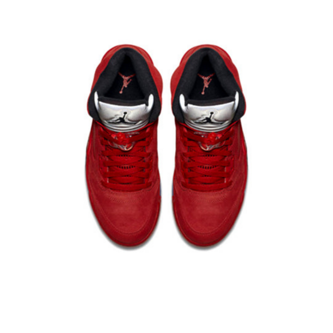 Air Jordan 5 Retro 'Red Suede' - Streetwear Fashion - thesclo.com