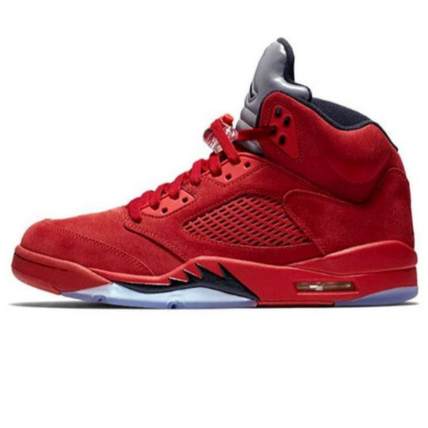 Air Jordan 5 Retro 'Red Suede' - Streetwear Fashion - thesclo.com