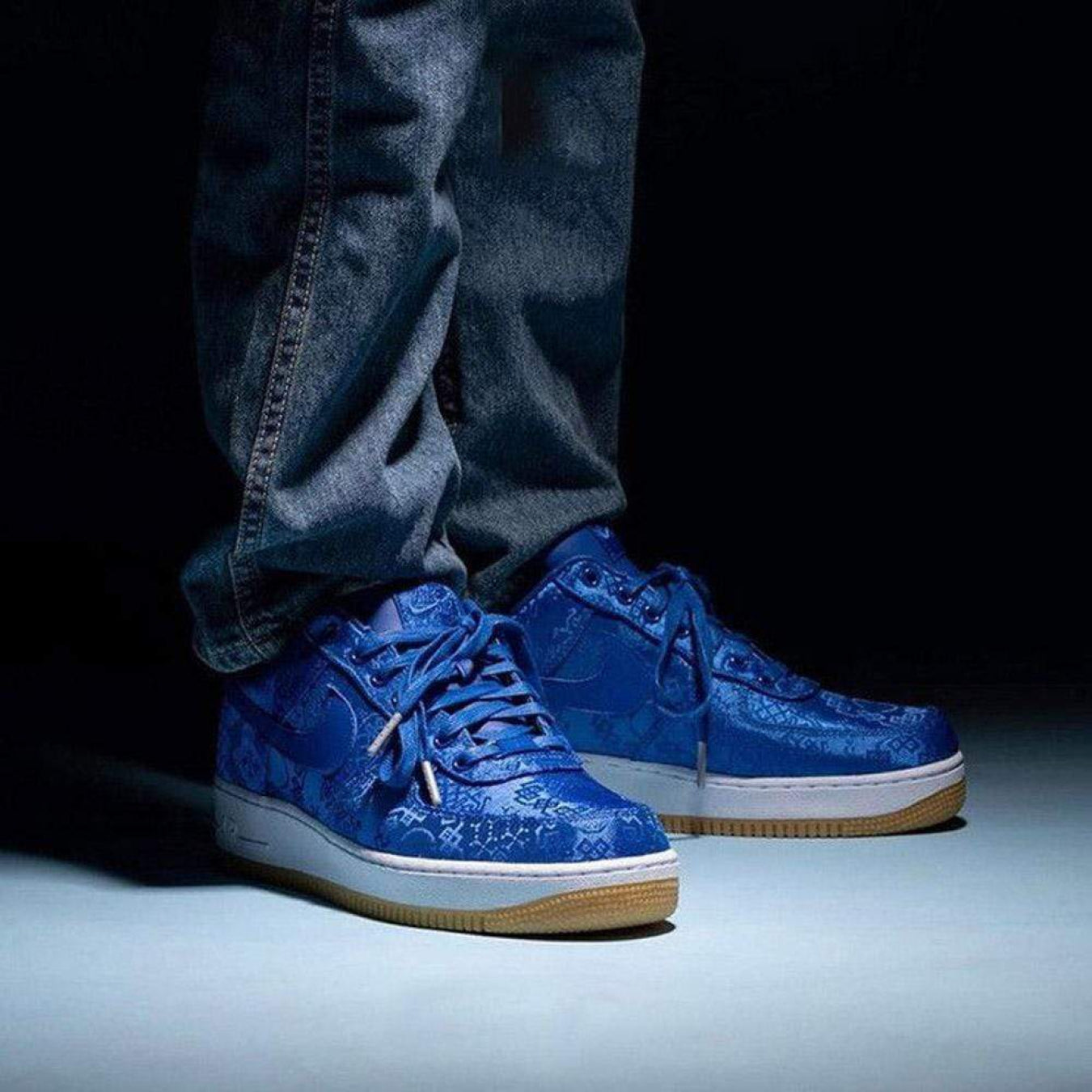 CLOT x Nike Air Force 1 PRM 'Royal Silk' - Streetwear Fashion - thesclo.com