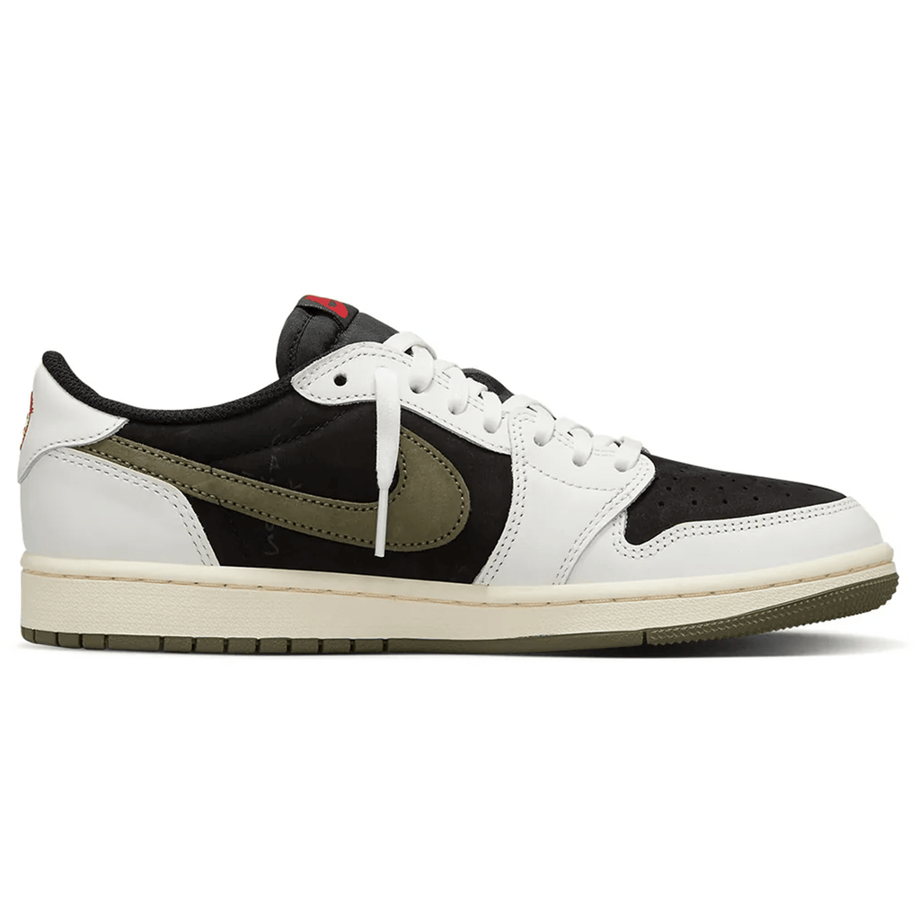 Air Jordan 1 Retro Low OG x Travis Scott Wmns 'Olive'- Streetwear Fashion - thesclo.com