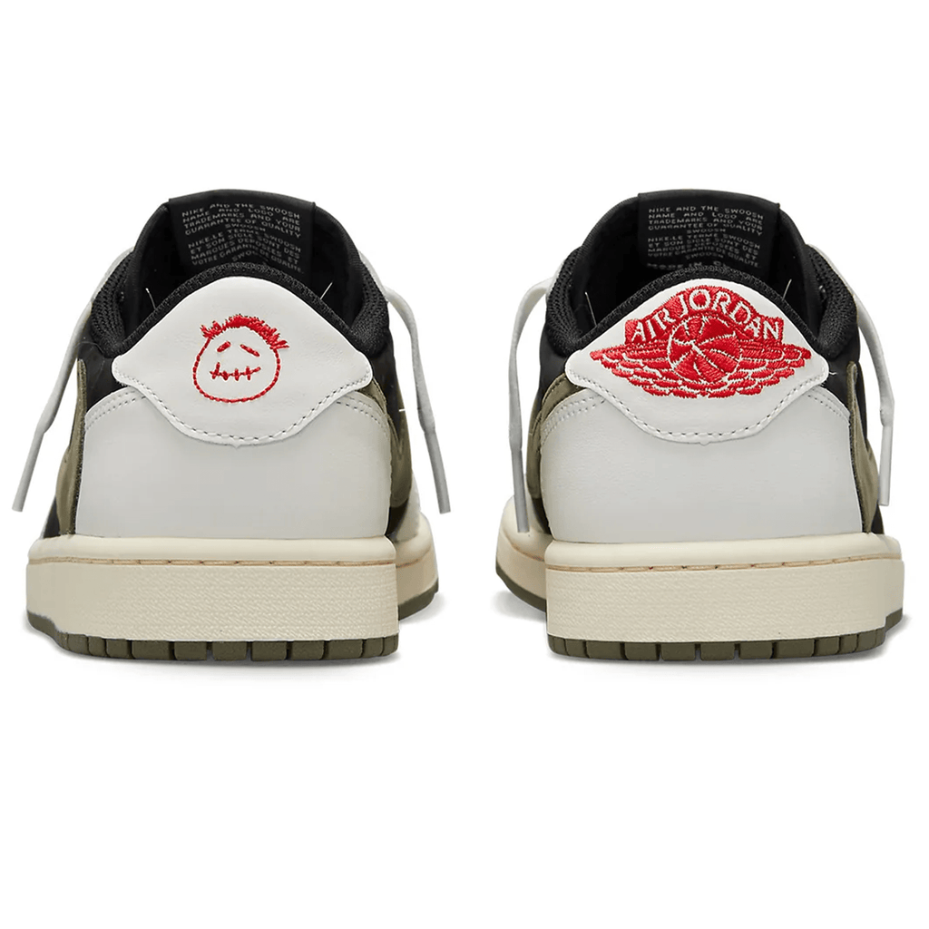 Air Jordan 1 Retro Low OG x Travis Scott Wmns 'Olive'- Streetwear Fashion - thesclo.com