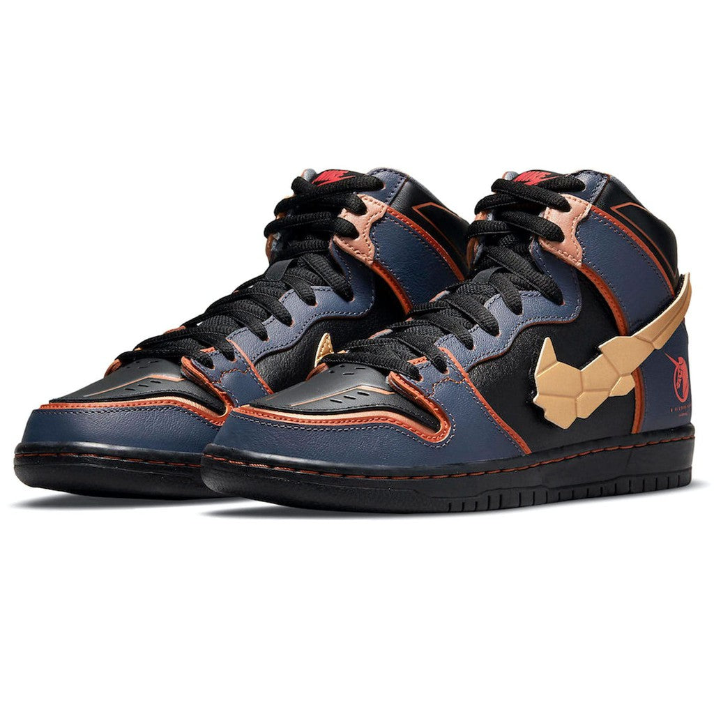 Gundam x Nike Dunk High SB 'Project Unicorn - Banshee Norn'- Streetwear Fashion - thesclo.com