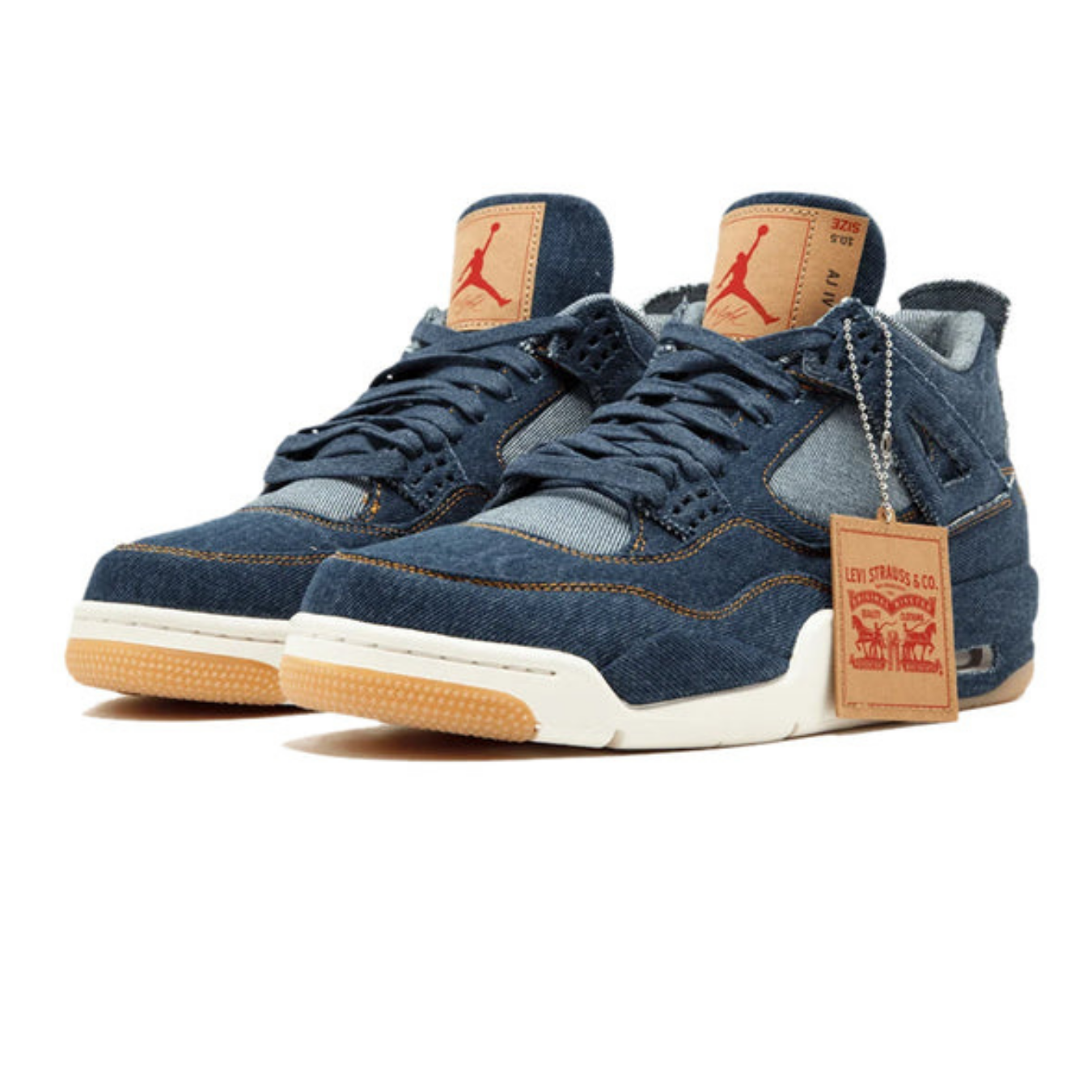 Levi's x Air Jordan 4 Retro 'Denim' - Streetwear Fashion - thesclo.com