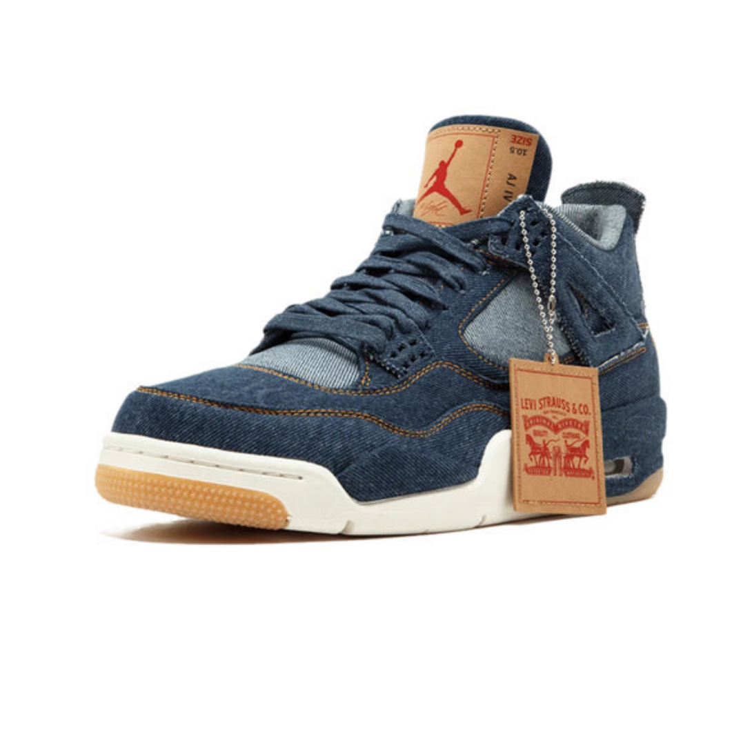 Levi's x Air Jordan 4 Retro 'Denim' - Streetwear Fashion - thesclo.com