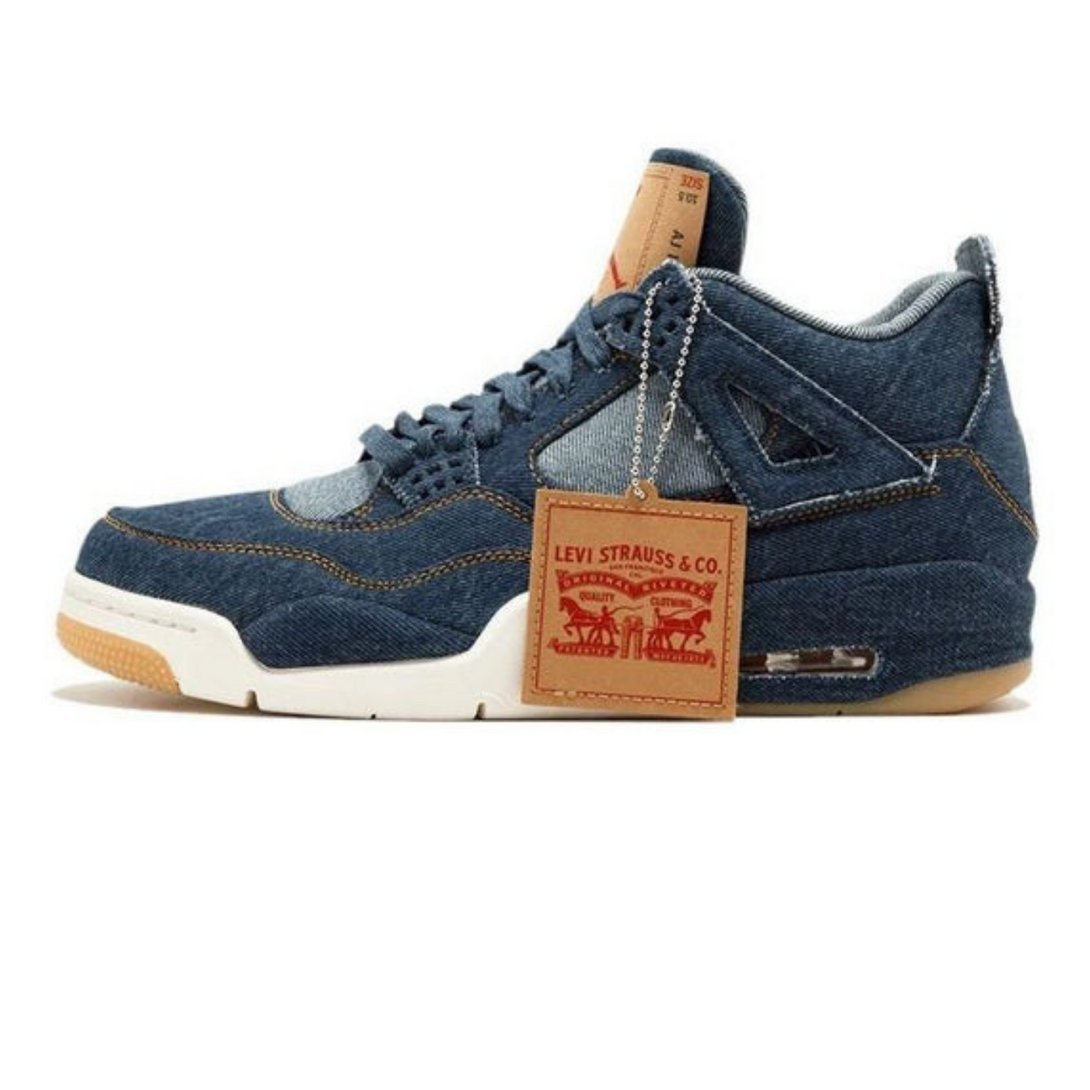 Levi's x Air Jordan 4 Retro 'Denim' - Streetwear Fashion - thesclo.com