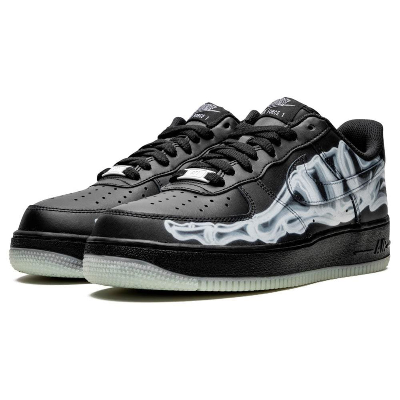 Nike Air Force 1 '07 QS 'Black Skeleton' - Streetwear Fashion - thesclo.com