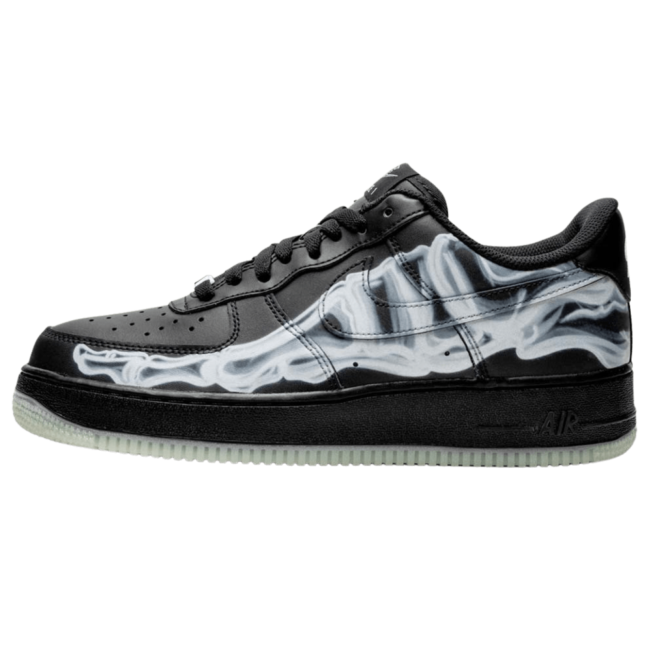 Nike Air Force 1 '07 QS 'Black Skeleton' - Streetwear Fashion - thesclo.com