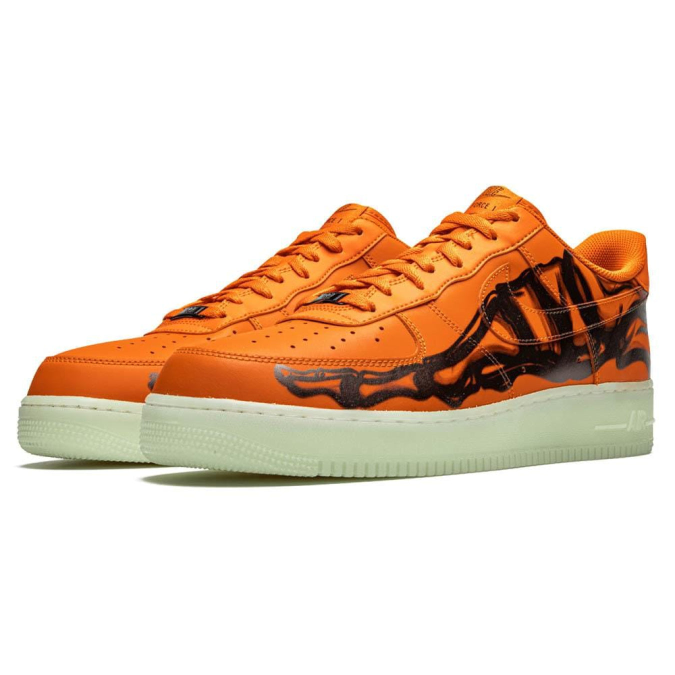 Nike Air Force 1 Low 'Orange Skeleton' - Streetwear Fashion - thesclo.com