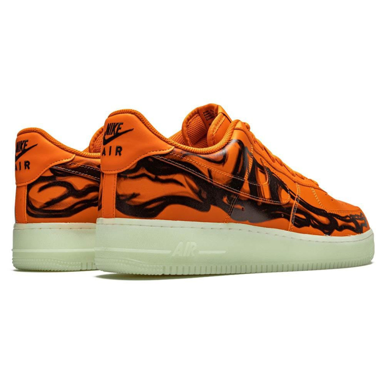 Nike Air Force 1 Low 'Orange Skeleton' - Streetwear Fashion - thesclo.com