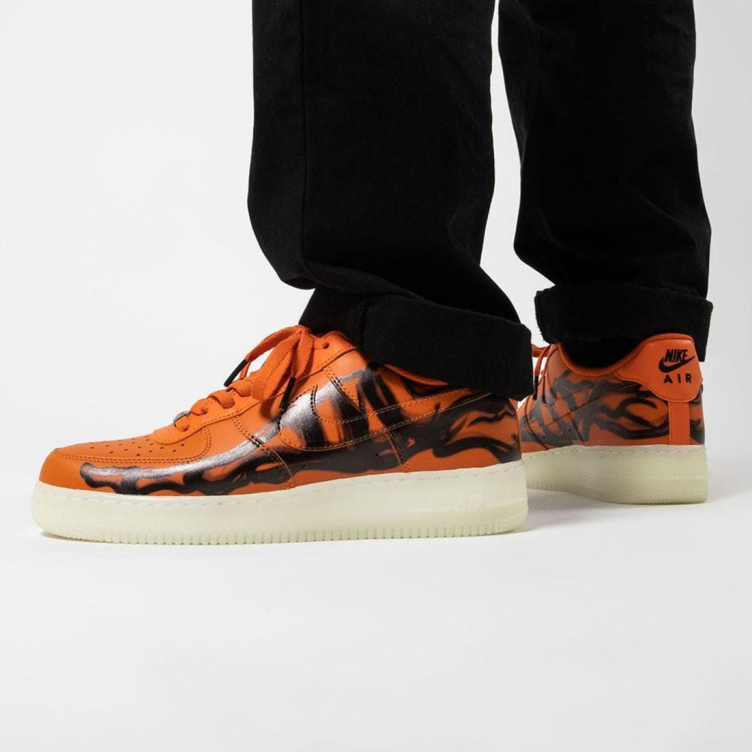 Nike Air Force 1 Low 'Orange Skeleton' - Streetwear Fashion - thesclo.com