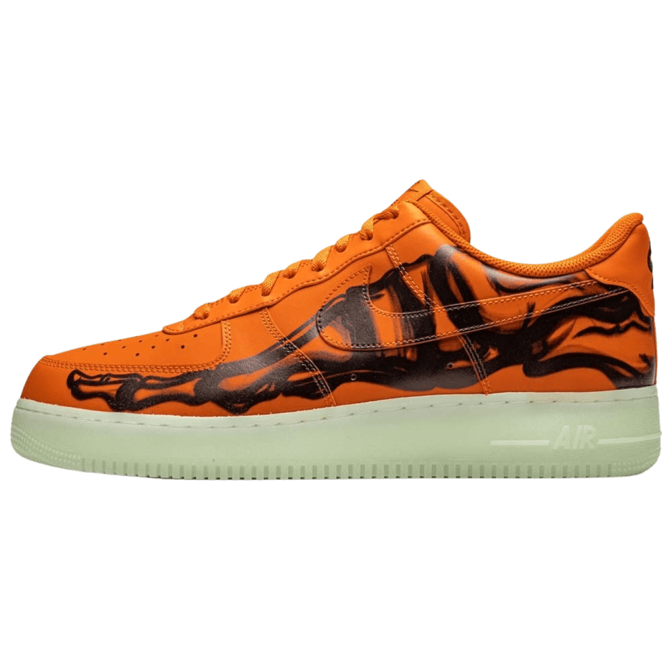 Nike Air Force 1 Low 'Orange Skeleton' - Streetwear Fashion - thesclo.com