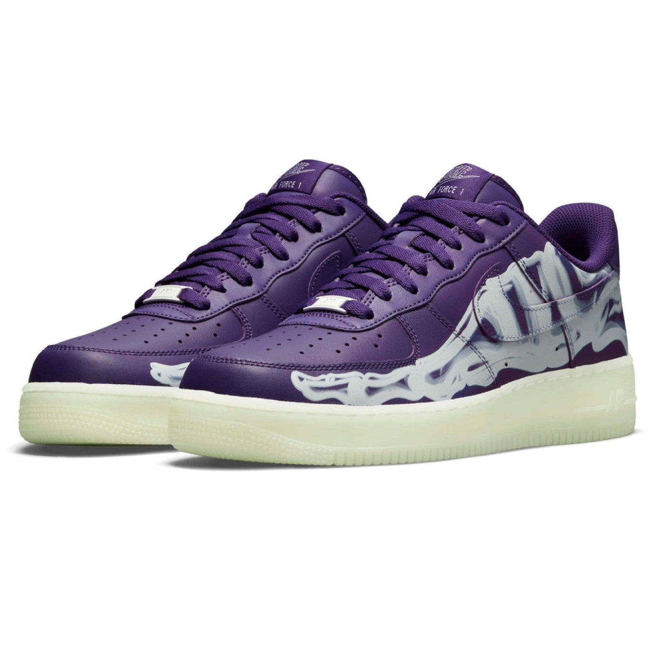 Nike Air Force 1 Low 'Purple Skeleton' - Streetwear Fashion - thesclo.com