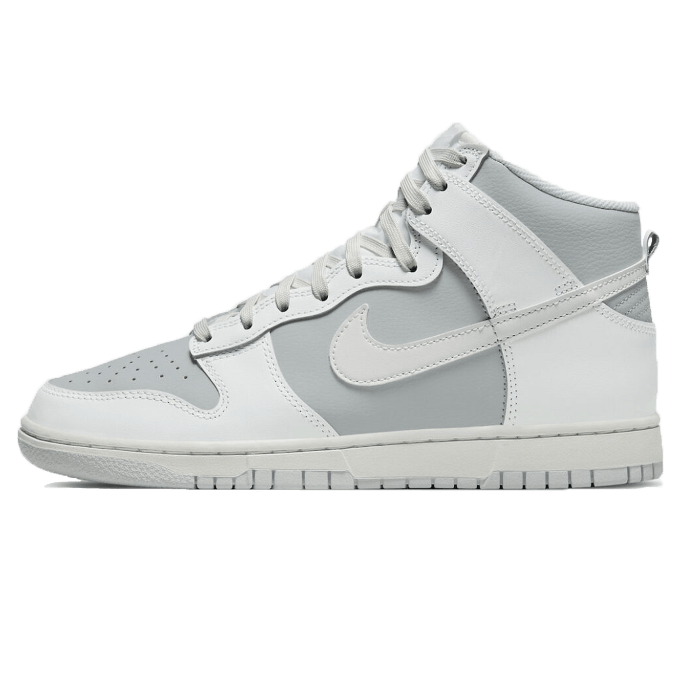 Nike Dunk High Grey White- Streetwear Fashion - thesclo.com