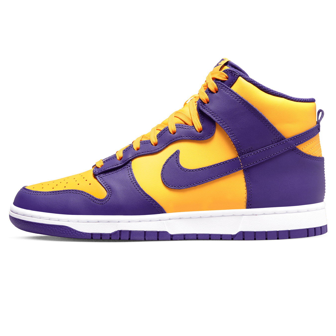 Nike Dunk High 'Lakers'- Streetwear Fashion - thesclo.com