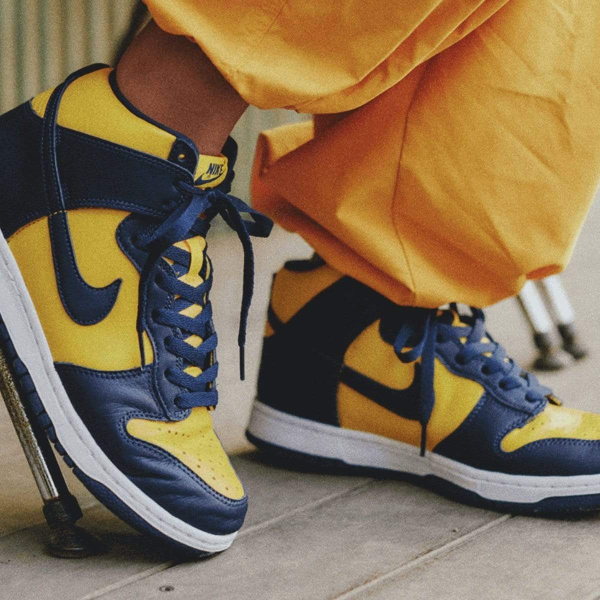 Nike Dunk High SP 'Michigan' 2020- Streetwear Fashion - thesclo.com