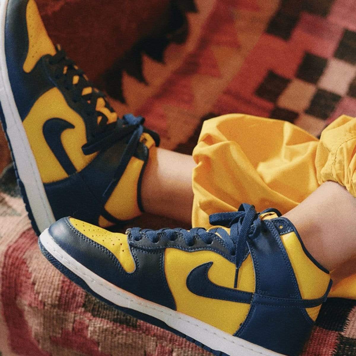 Nike Dunk High SP 'Michigan' 2020- Streetwear Fashion - thesclo.com