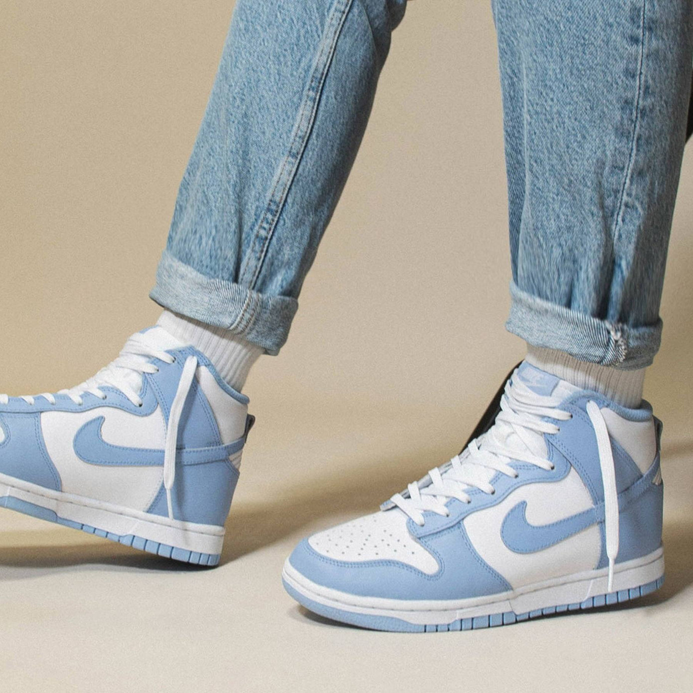 Nike Dunk High Wmns 'Aluminum'- Streetwear Fashion - thesclo.com