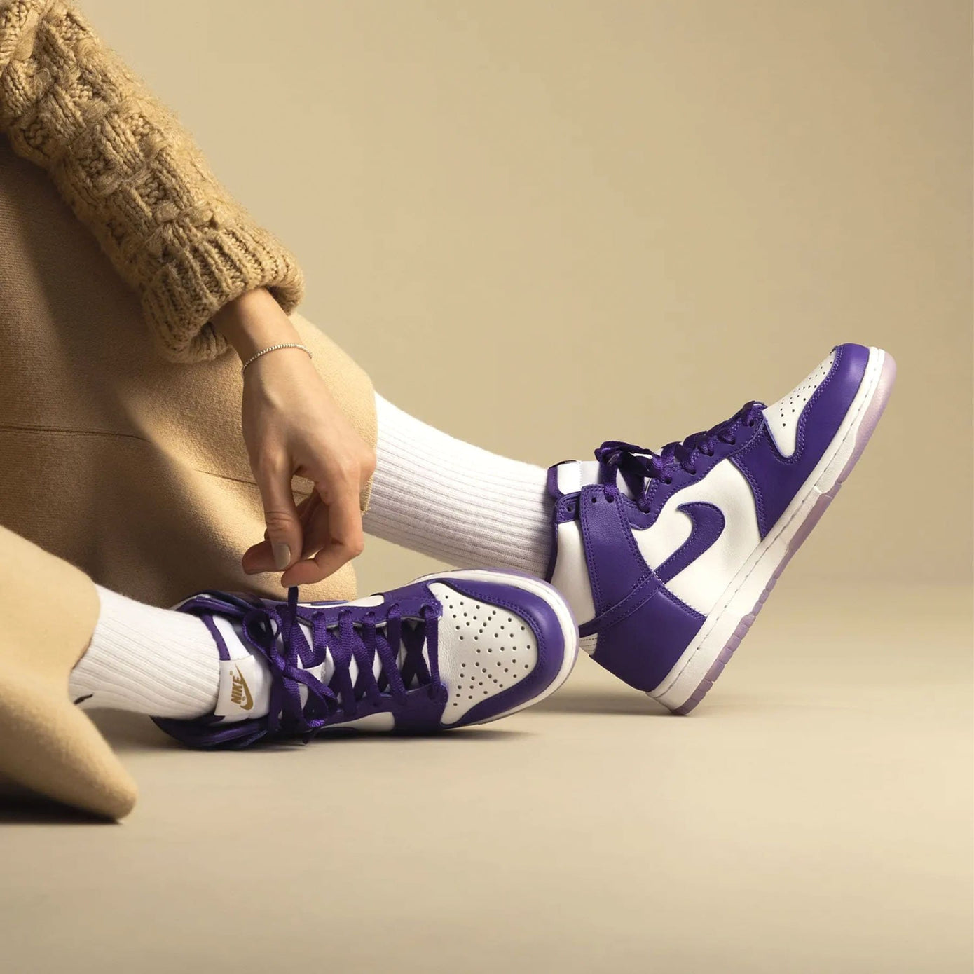 Nike Dunk High Wmns 'Varsity Purple'- Streetwear Fashion - thesclo.com