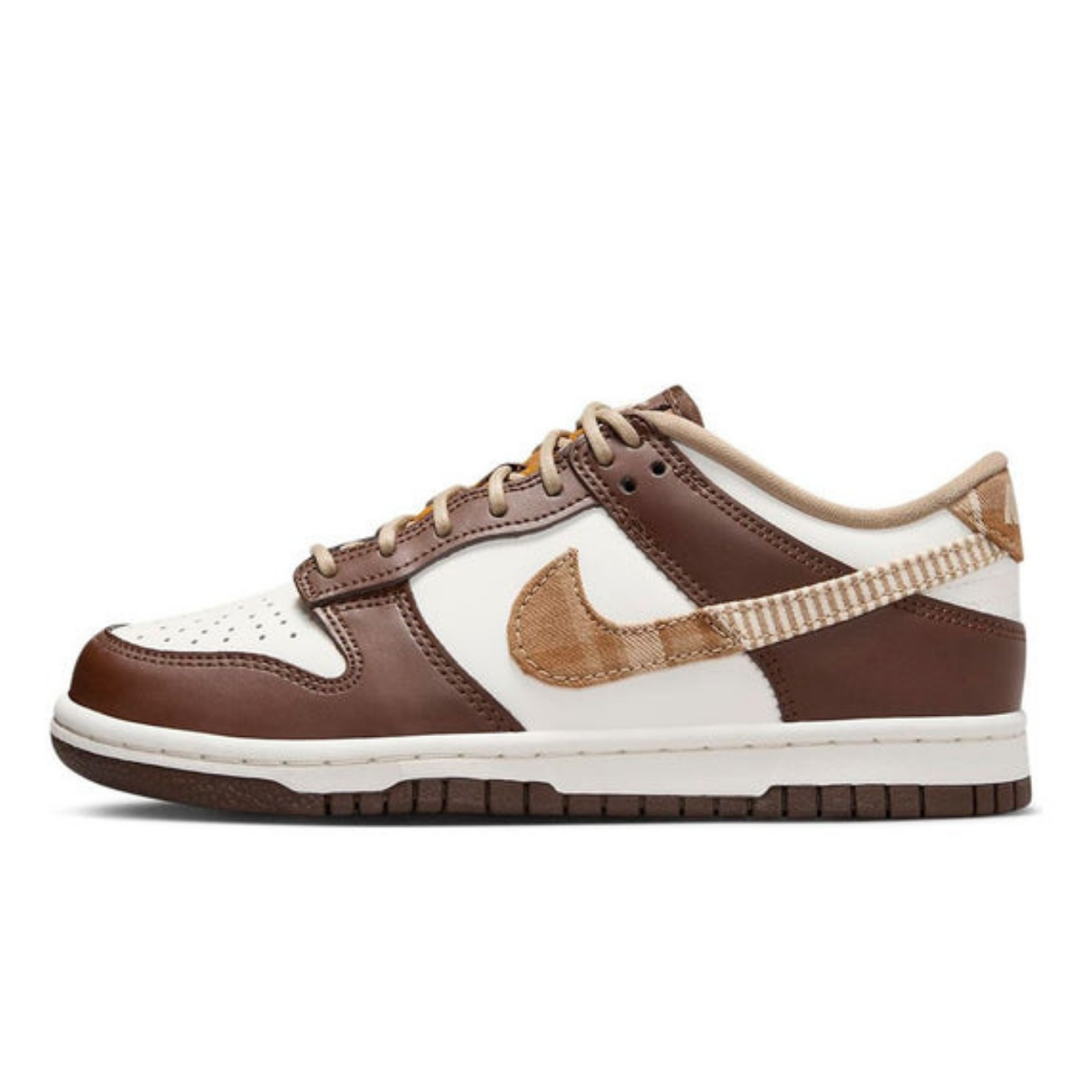 Nike Dunk Low 'Plaid Brown' - Streetwear Fashion - thesclo.com