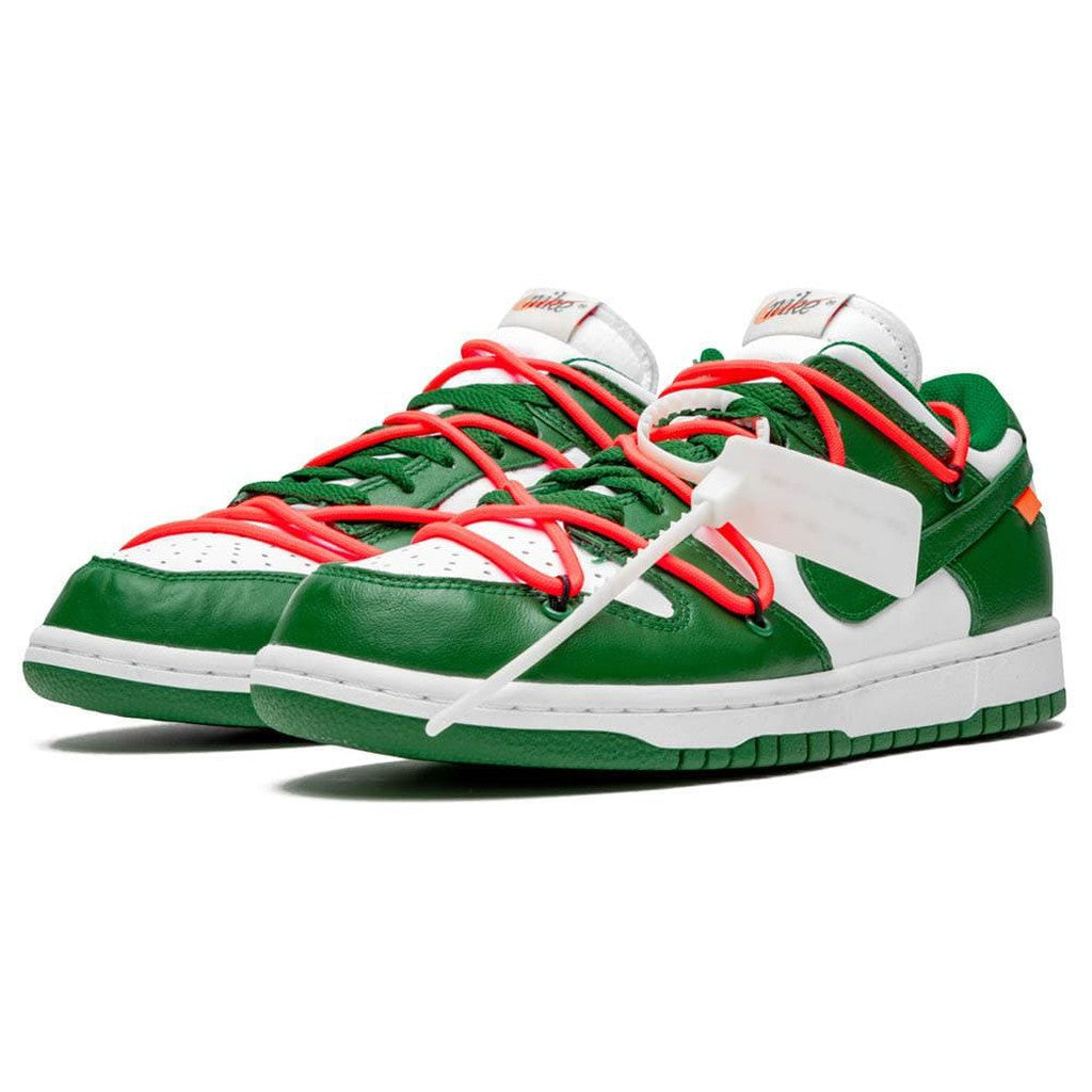 OFF-WHITE x Nike Dunk Low 'Pine Green'- Streetwear Fashion - thesclo.com