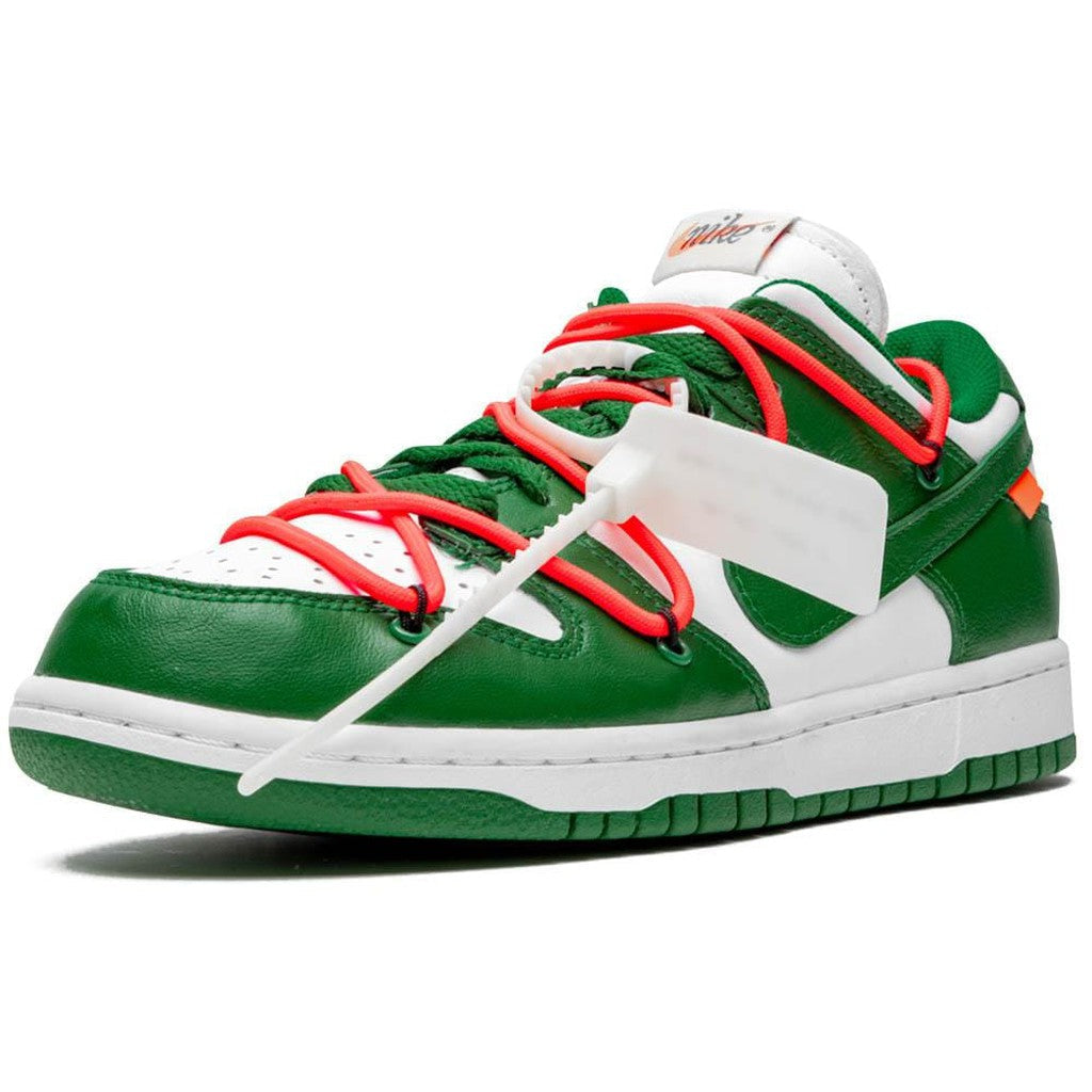 OFF-WHITE x Nike Dunk Low 'Pine Green'- Streetwear Fashion - thesclo.com