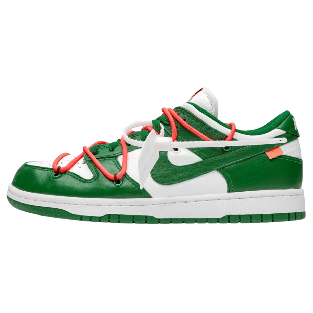 OFF-WHITE x Nike Dunk Low 'Pine Green'- Streetwear Fashion - thesclo.com