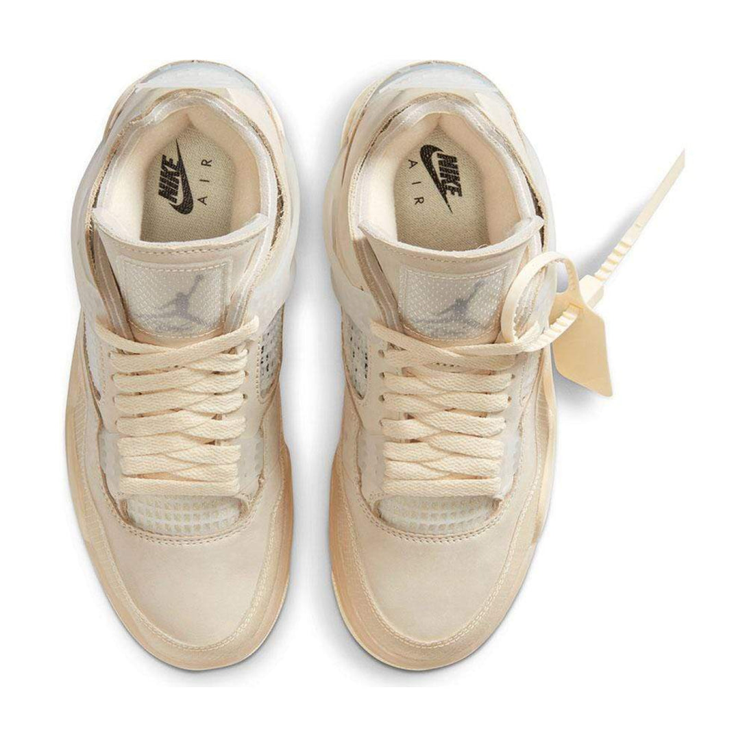 OFF-WHITE x Wmns Air Jordan 4 SP 'Sail' - Streetwear Fashion - thesclo.com