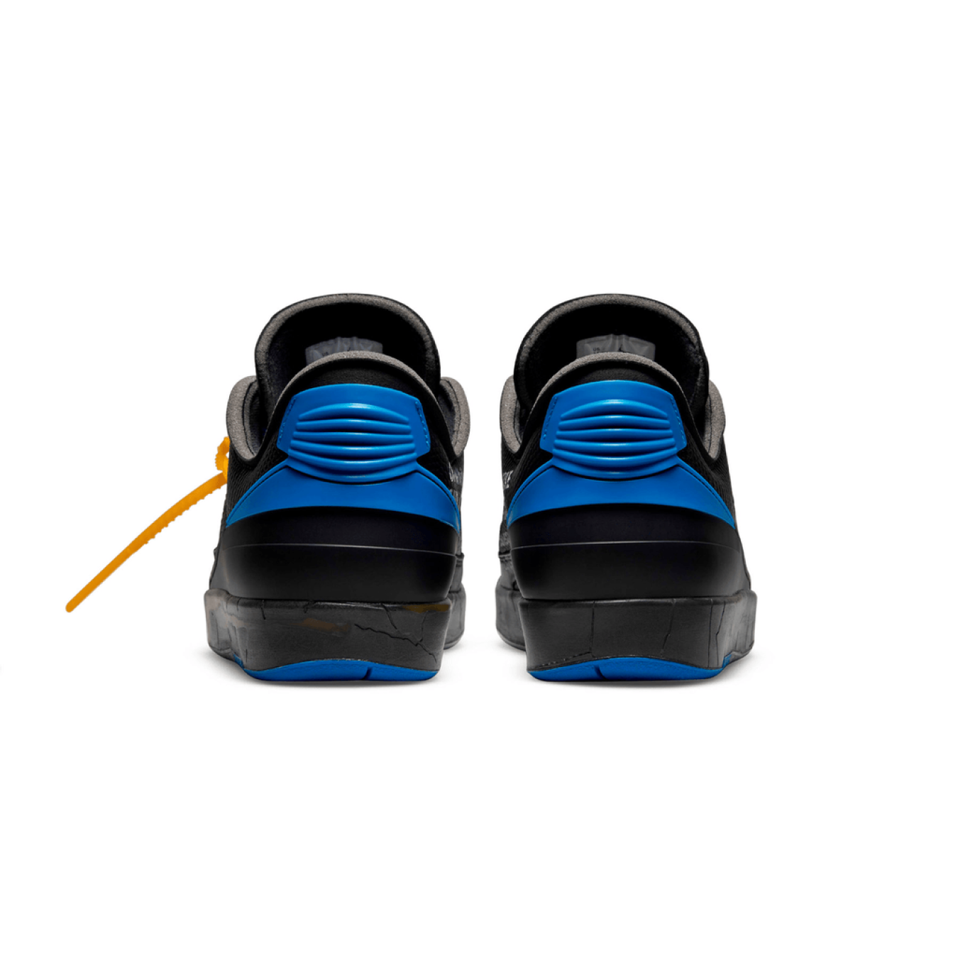 Off-White x Air Jordan 2 Retro Low SP 'Black Varsity Royal' - Streetwear Fashion - thesclo.com