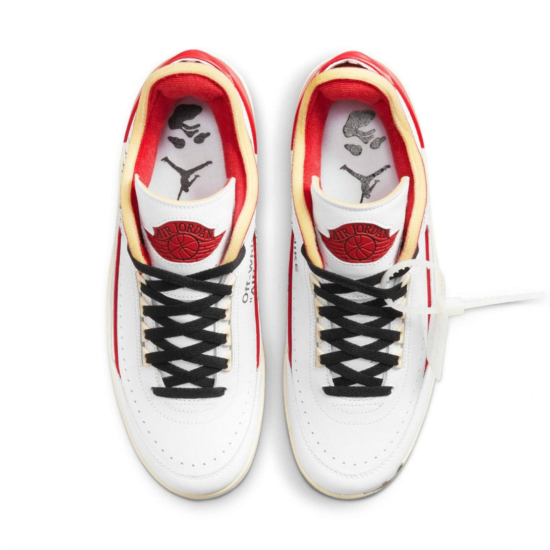 Off-White x Air Jordan 2 Retro Low SP 'White Varsity Red' - Streetwear Fashion - thesclo.com