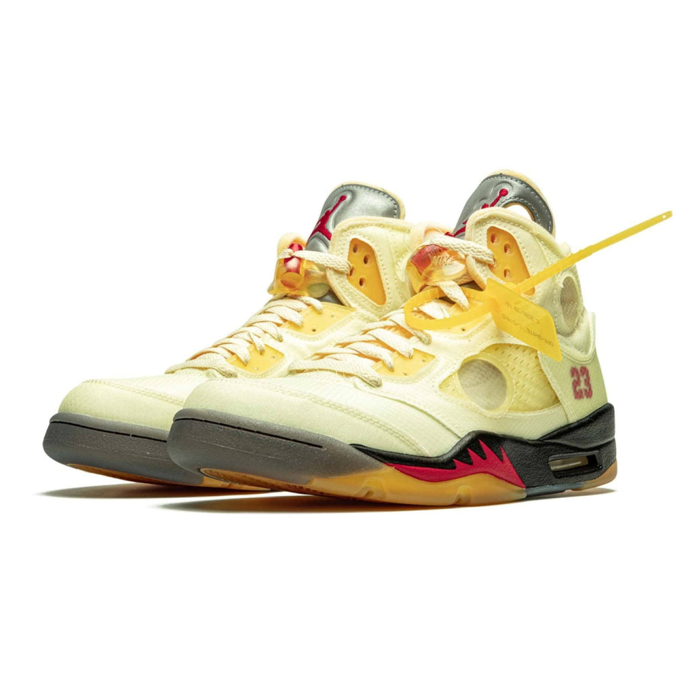 Off-White x Air Jordan 5 SP 'Sail' - Streetwear Fashion - thesclo.com