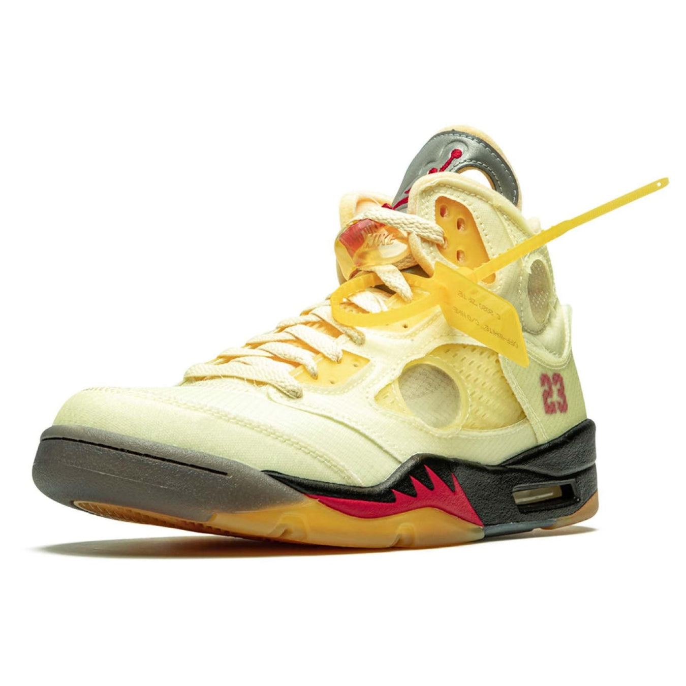 Off-White x Air Jordan 5 SP 'Sail' - Streetwear Fashion - thesclo.com