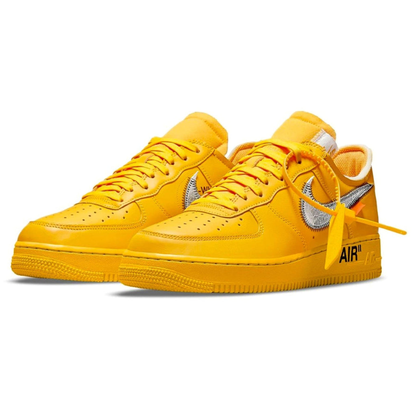 Off-White x Nike Air Force 1 Low ‘Lemonade’ - Streetwear Fashion - thesclo.com