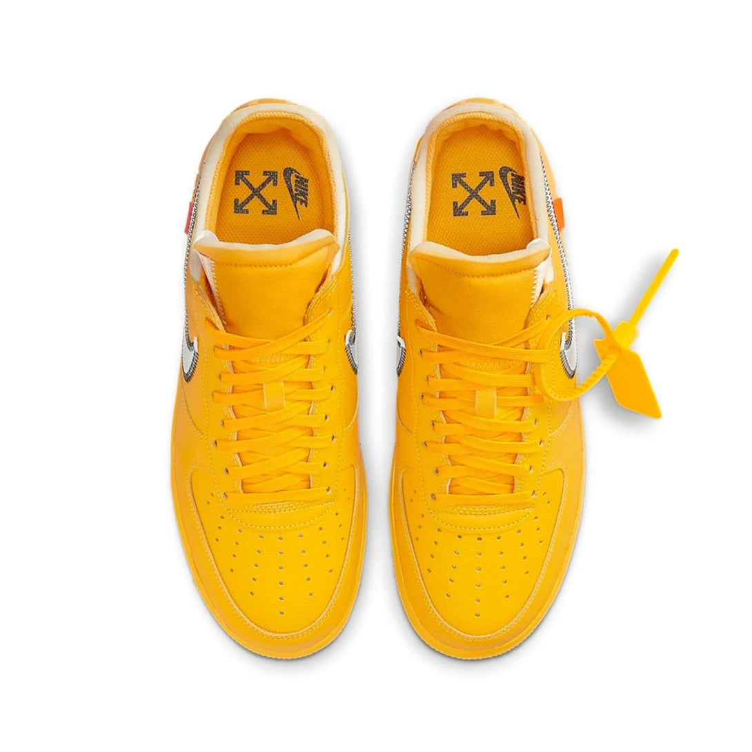 Off-White x Nike Air Force 1 Low ‘Lemonade’ - Streetwear Fashion - thesclo.com