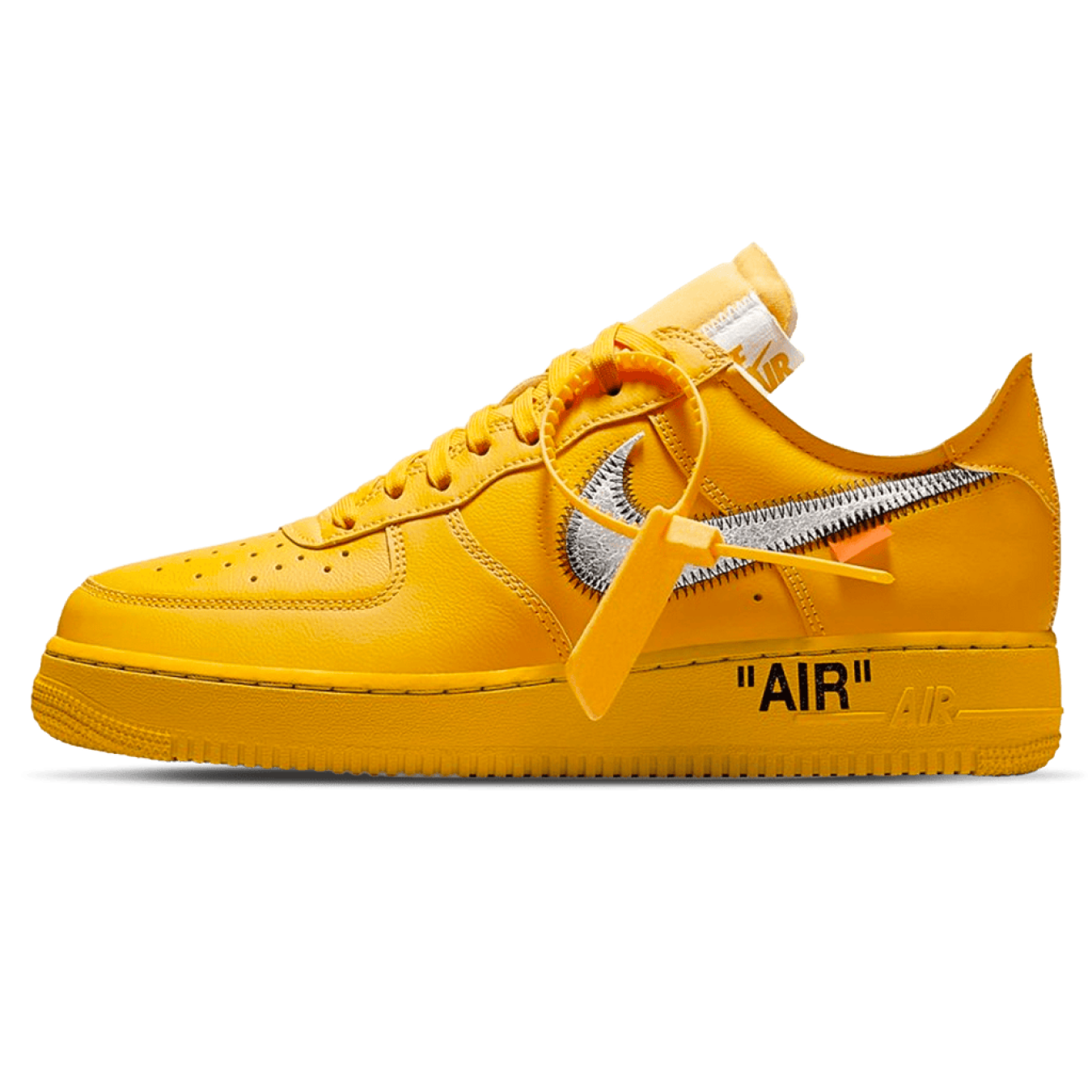 Off-White x Nike Air Force 1 Low ‘Lemonade’ - Streetwear Fashion - thesclo.com