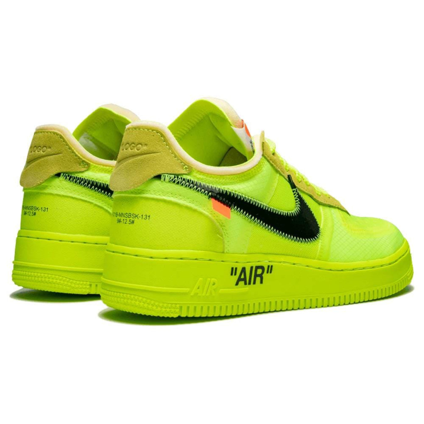 Off-White x Nike Air Force 1 Volt - Streetwear Fashion - thesclo.com