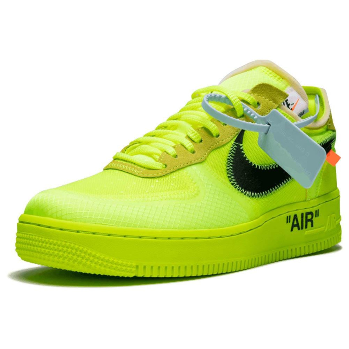 Off-White x Nike Air Force 1 Volt - Streetwear Fashion - thesclo.com